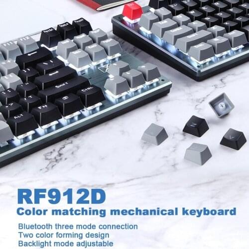 Full Bluetooth Keyboard Three-mode Mechanical Keyboard for Tablet Phone Computer Multi-platform use reduce wrist fatigue