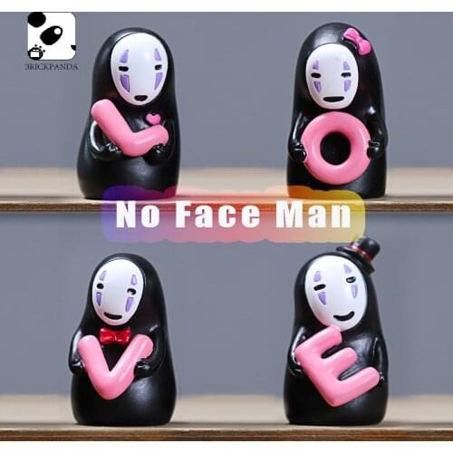 Japan Anime Studio Ghibli Spirited Away No Face Man Miyazaki Hayao Action Figures Resin Ornaments Home Decoration Gift For Kids