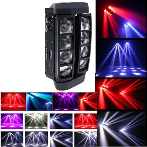 Hot sale mini spider light 8×10W spider light professional DMX512 controller family party stage light etc