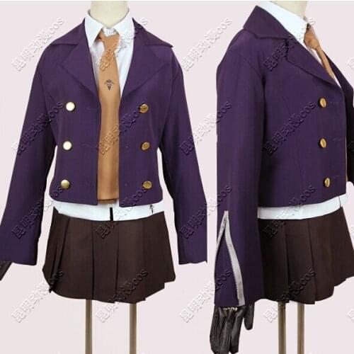 2016 Hot Anime Danganronpa Dangan Ronpa Kyoko Kyouko Kirigiri Cosplay Costume Custom-made Any Size