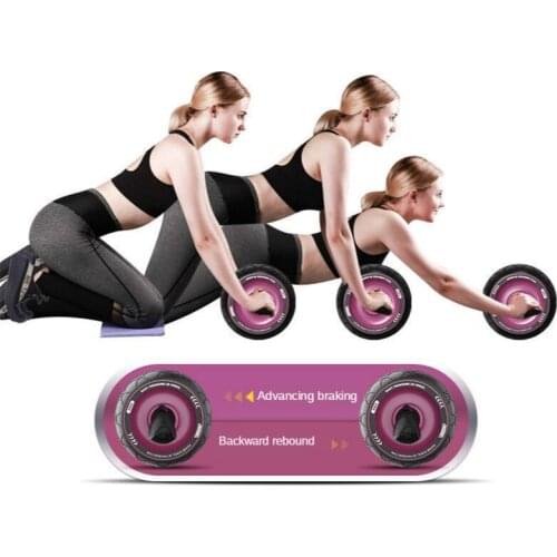 Abdominal Power Wheel Automatic Rebound Roller Trainer Gym Home Fitness Tools No Noise Muscle Exercise Equipment ABS