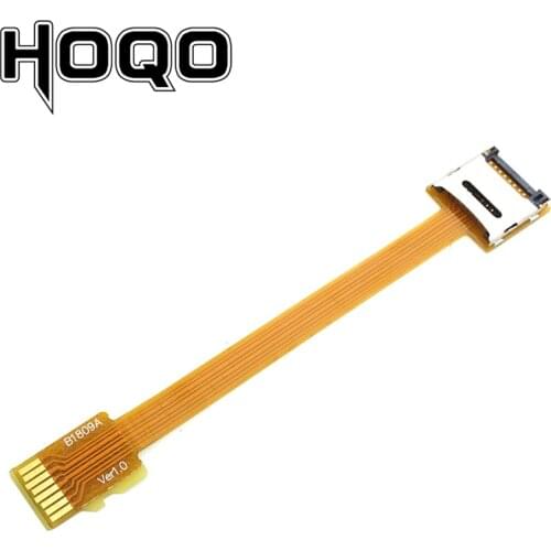 Micro SD / TF Memory Card Kit Male to Female Extension Cable Soft Flat FPC Cable Extender 10cm