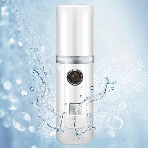 Face Stream Beauty Spray Hand-held Water Machine Moisturizing Nano Ionic Mist Face Humidifier Sauna Facial Pore Cleansing Tool