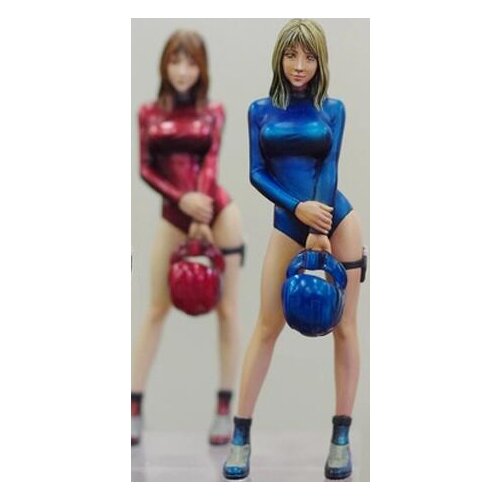 1/22 Scale Resin Figure Female Racer 80mm (1 figure)