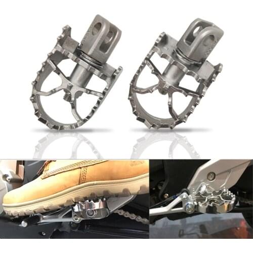 Versys 650 Motorcycle Foot Pedal 304 Stainless Steel Feet Pegs Footrest for Kawasaki Versys 650 Adjustable Non-Slips Footpeg