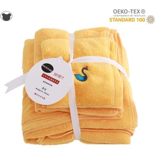 Coral Fleece Absorbent Hair Swimming Face Hand Bath Towel Sets Microfibre Towels Bathroom Towels Microfiber Towel Set