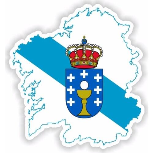 Classic Fashion Car Sticker Galicia of Spain Accessories Vinyl Decal Cover Scratches for Prius Priora Suzuki Mercedes,14cm*13cm