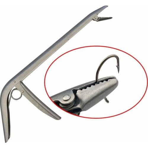 Stainless Steel Unhooking Device Fish Clamp Clip Catch Remover Plier Fishing Hook Tool Fish Tackle Control Fish Pliers Pesca