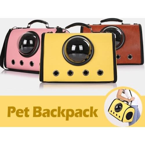 Window Cat Backpack Pet Carrier for Cat Transport Bag Breathable Travel Space Transparent Backpack Cat Accessories Pet Carrier