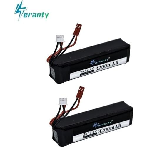 1-3pcs 7.4V 3200MAH Rechargeable battery for Frsky Taranis X9D Plus Transmitter 7.4V Lipo Battery Toy Accessories