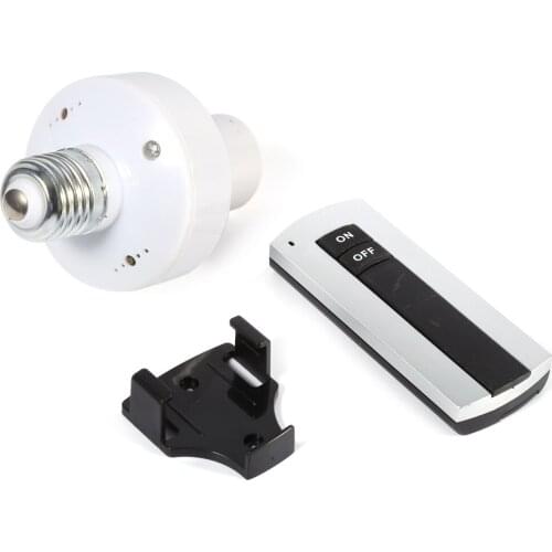 Durable E27 Screw Wireless Remote Control Light Lamp Switch Bulb Holder Cap Socket Switch 220V