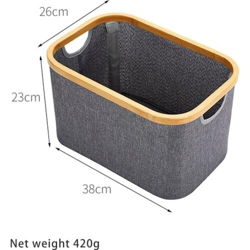 1-2pcs Foldable Storage Basket Waterproof With Handle Sundries/Toys/Books Multifunctional Family Storage Bag
