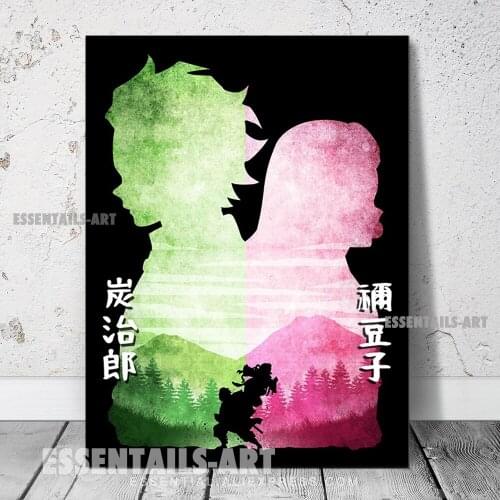 Tanjiro KNY Minimalist design Canvas Wall Art Painting Decor Bedroom Study studio print Living kid Room Home Decoration Prints