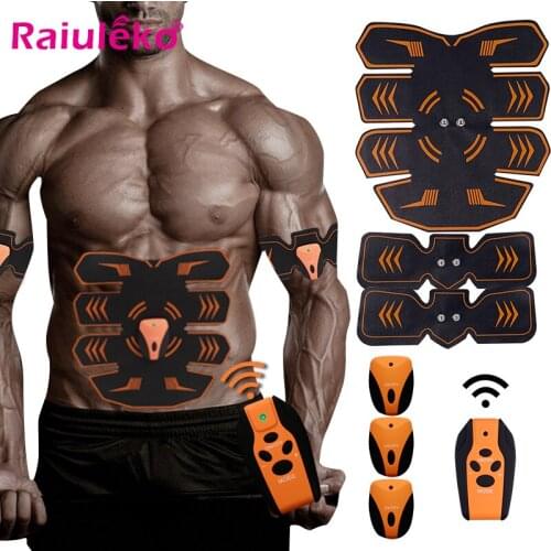 Smart EMS Health Abdominal Muscle Stimulator Electric Weight Loss Massager Sports Trainer Vibrator Sticker Unisex Rechargeable
