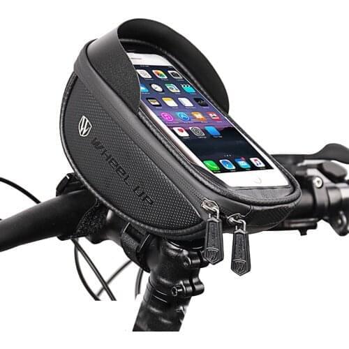 Cycling Bicycle Bike Head Tube Handlebar Cell Mobile Phone Bag 6.0-6.5 InchWaterproof Front Frame Cycling Bag MTB Road Bike Bag