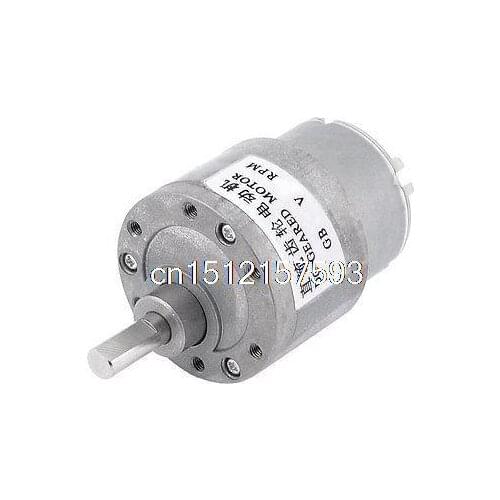 12V 30RPM Synchronous Reduction 6mm Shaft Dia DC Gearbox Geared Motor