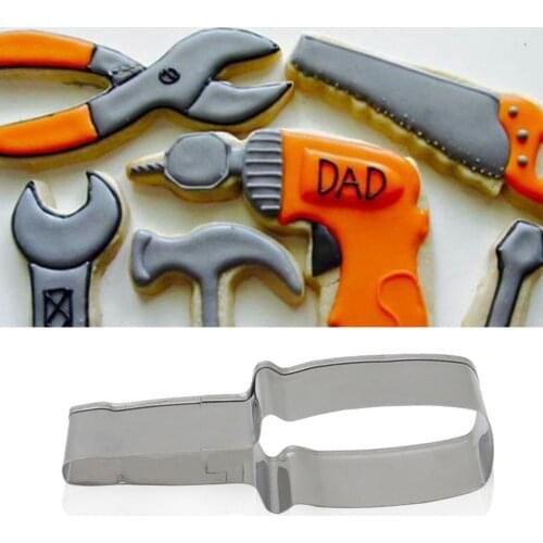 6Pcs/Set Cookie Cutters Reusable Non-stick Hardware Tool Shape Decorative Baking Mould Stencils for Home Cake Decoration Tools