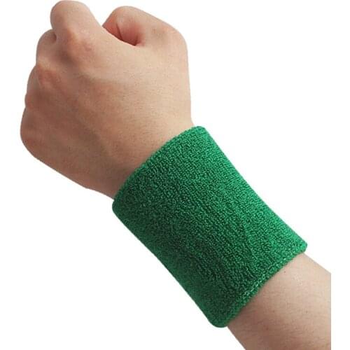 AOLIKES Colorful Cotton Unisex Sport Sweatband Wristband Wrist Protector Running Badminton Basketball Brace Terry Cloth Sweat Ba