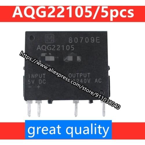 AQG22105 5VDC 2A/240V straight plug DIP-4 air conditioner refrigerator solid state relay optocoupler 5pcs/lot