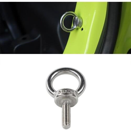 Car Round Hole Screw Decorative Cover for Suzuki Jimny 2019 2020 2021 JB43 JB64 JB74 Interior Accessories Stainless Steel Silver