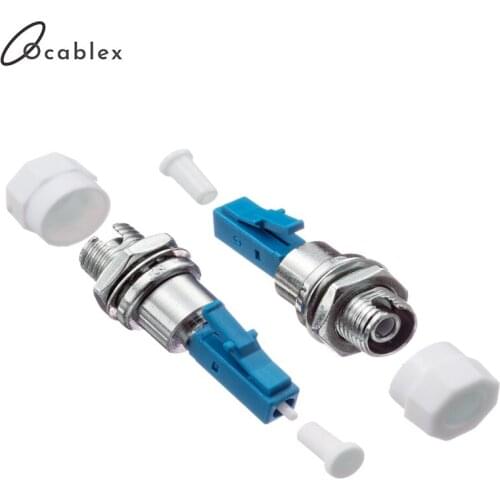 Free Shipping 5PCS/lot LC Male to FC Female Fiber Optic Adapter LC/UPC-FC/UPC Hybrid Optical Adapter