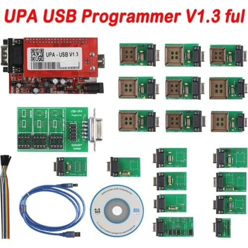 Best UPA 2020 UPA Usb Programmer Ecu UPA-USB ECU Programmer UPA USB V1.3 with Full Adapter Car Diagnostic Tool