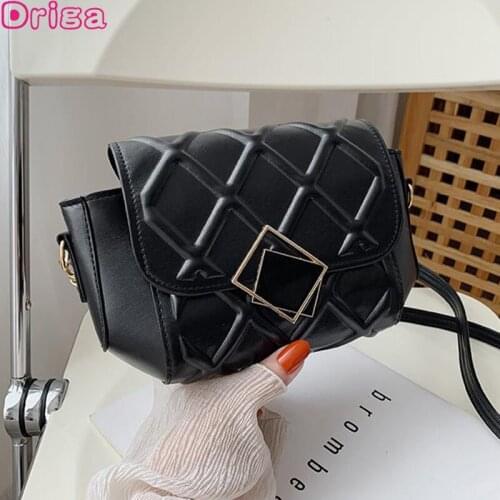 Driga Brand Designer Shoulder Bags Fashion Womens Flap Crossbody Bags 2021 Handbags High Quality PU Leather Lozenge Totes