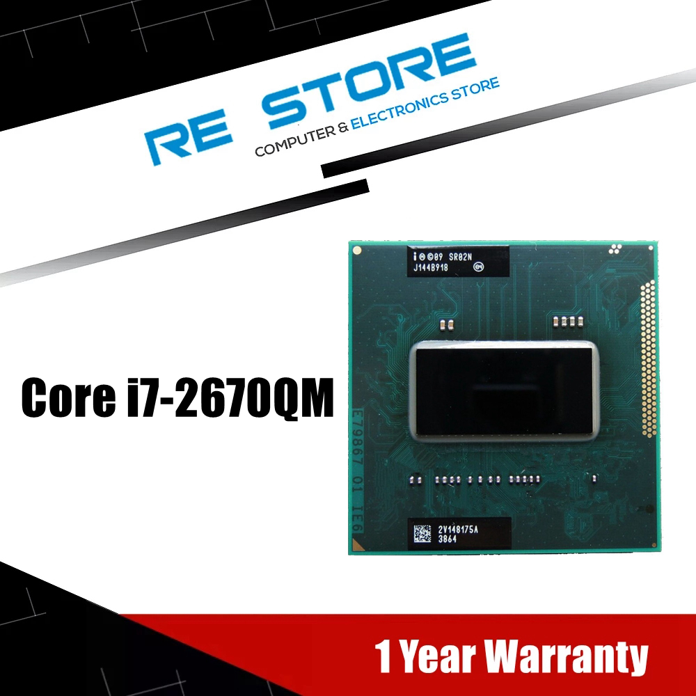 Intel Core i7-2670QM 2.2GHz 6MB Socket G2 Mobile CPU Processor i7 2670QM SR02N