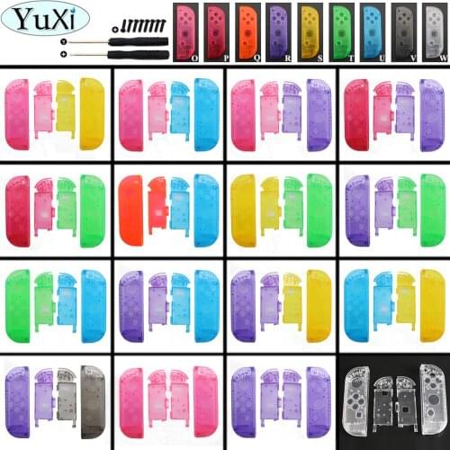 YuXi Housing Shell Case Cover for Nintend Switch NS Controller Joy-Con Transparent Replacement Protection Cases for NS Joystick