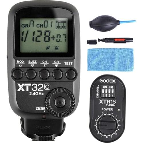 Godox XT32C XT32N 2.4G Wireless 1/8000s High-speed sync Flash Trigger for Godox X System Flash XTR-16 XTR-16S for Canon NIKON