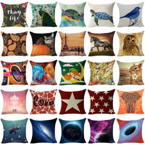 Hglegywnebula Pillow Case Cushion Case Home & Galaxy Cotton Linen Soft Room Gifts Single Sides Printing