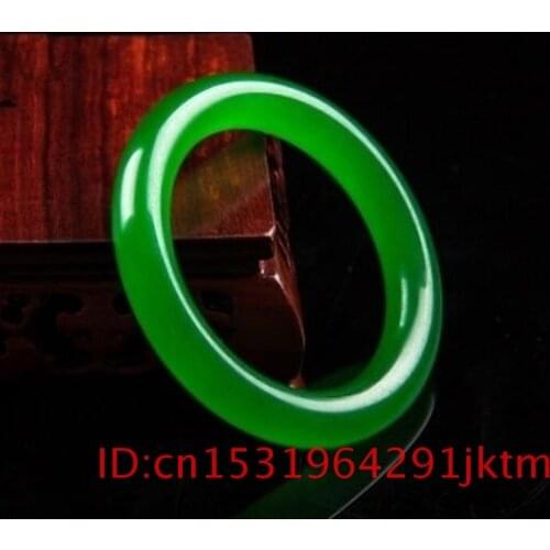 Jade Bangle Bracelet Charm Green Fashion Amulet Chinese Gifts Jewelry Men Natural 5A+ for Women