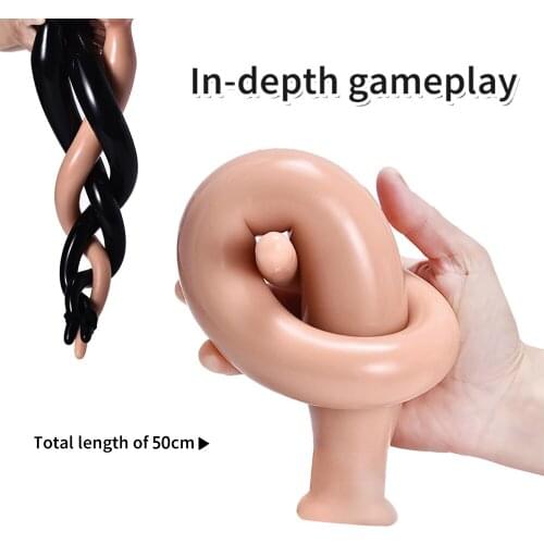 Super Long Butt-Plug 50cm Tail Anal Sex Toys For Man Male In-Depth Handle Anal Plug Drill-Down Adults Anal Sex Products Ertoic