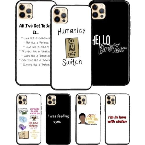 The Originals Vampire Diaries For iPhone 12 Pro Max Mini Cover TPU Phone Case For iPhone 11 Pro Max XS X XR 7 8 Plus SE
