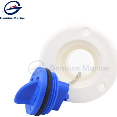 Plastic 50mm/2 inch Boat Marine Deck Filler Socket Fuel Water Tank Deck Fill Cap for Marine boat yacht RV