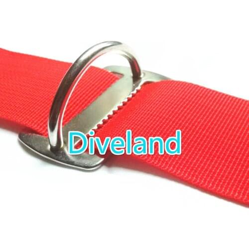 Spearfishing Scuba Diving Stainless Steel Leather Strap Belt Adjust D Buckle Slider Loop O D Ring
