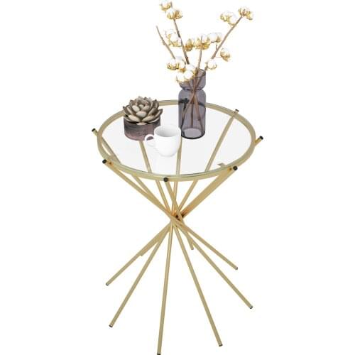 Custom Nordic Marble Small Coffee Table Sofa Side Table Light Luxury Side Cabinet Glass Round Corner Table Simple Bedroom Bedsid