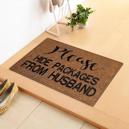Durable Door Mat Easy Clean Indoor Outdoor Floor Mats for Entry Terrace Non-Slip Cute Printing Carpet Front Door Mat TS2
