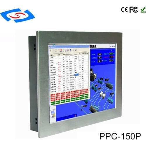 Low Cost Industrial Tablet PC IP65 Waterproof 15 Inch Touch Screen All In One PC Support WiFi/3G/4G For Factory Automation