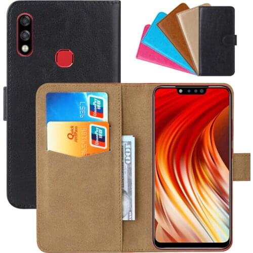 Luxury Wallet Case For Infinix Hot 7 Pro PU Leather Retro Flip Cover Magnetic Fashion Cases Strap