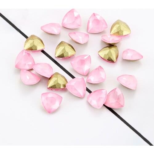 7mm Trilliant K9 Glass Loose Rhinestones Pointback Nails Decoration Strass Crystal Glue on Clothing Crafts DIY Jewelries