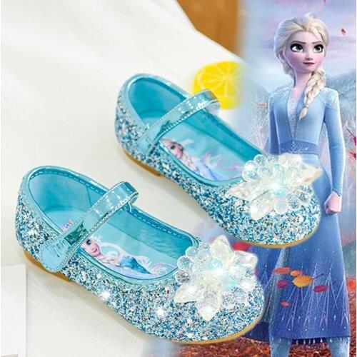 Disney frozen girls princess elsa anna dancing shoes girls dancing shoes Europe size 26-31