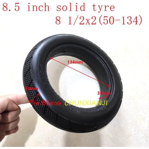 High Quality 8.5 Inch 8 1/2X2 (50-134) Solid Tyre for Baby Carriage Wheelbarrow Electric Scooter Tyre