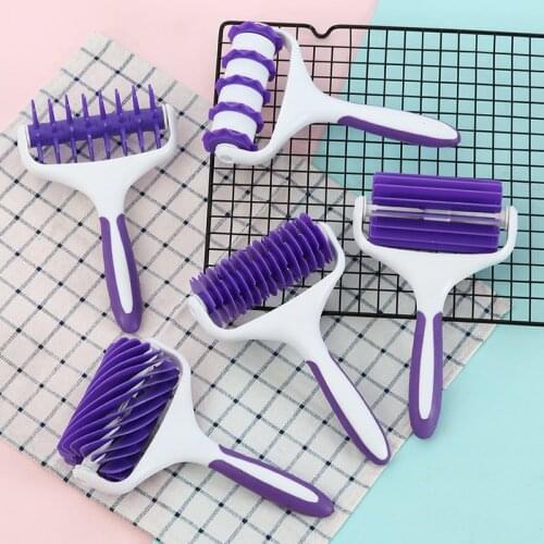 1PCS Plastic Pull Net Pizza Knife Wheel Pasta Lattice Roller Cutter Dough Biscuit Pie Kitchen Baking Cutter Accessories NJ71506