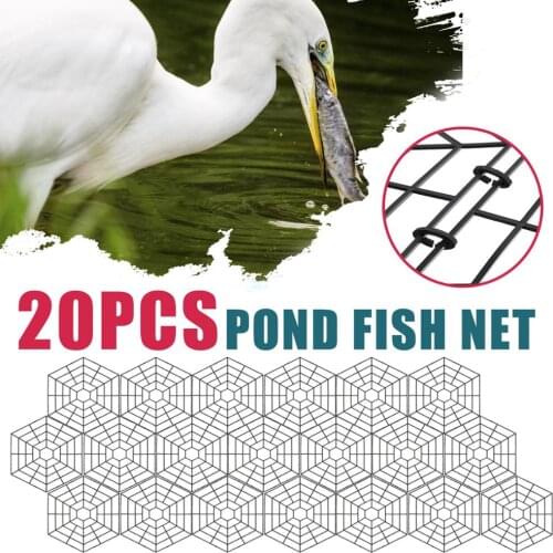 10/20X Floating Fish Pond Guard Protector Grid Plastic Heron Deterrent Net Cover