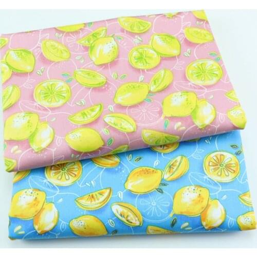 160cm*50cm cartoon lemon baby cotton cloth patchwork fabric Apparel dress cloth bedding quilting material sewing fabric
