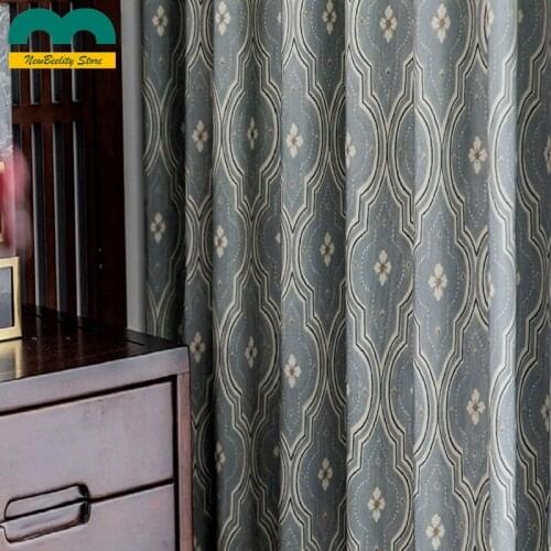 2021 New Modern Curtains for Living Dining Room Bedroom Chinese Curtains Simple Printing Curtains Window Curtain Tulle