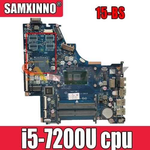 924751-601 924751-501 For HP Pavilion 15-BS i5-7200U Notebook Mainboard LA-E801P SR342 DDR4 Laptop motherboard