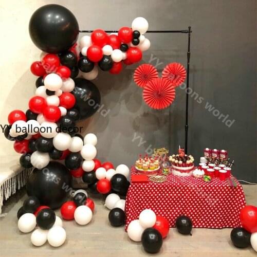 Adf0Arch Kit 95pcs/set Red Black Colorful Latex s 1 Wedding Party s Baby Shower Supplies Backdrop Decorad