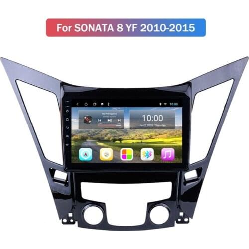 Android 10.0 System Quard Core 2G+32G WIFI HD 1024*600 Car GPS Nagavition For HYUNDAI SONATA 2010-2015 Car Radio Multimedia